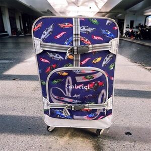 Pottery Barn Kids PBK Hot Wheels Ultimate Carry On Luggage 20x13